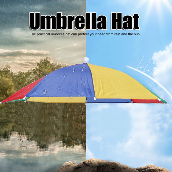 Hands Free Umbrella Hat to Protect from Sun & Rain