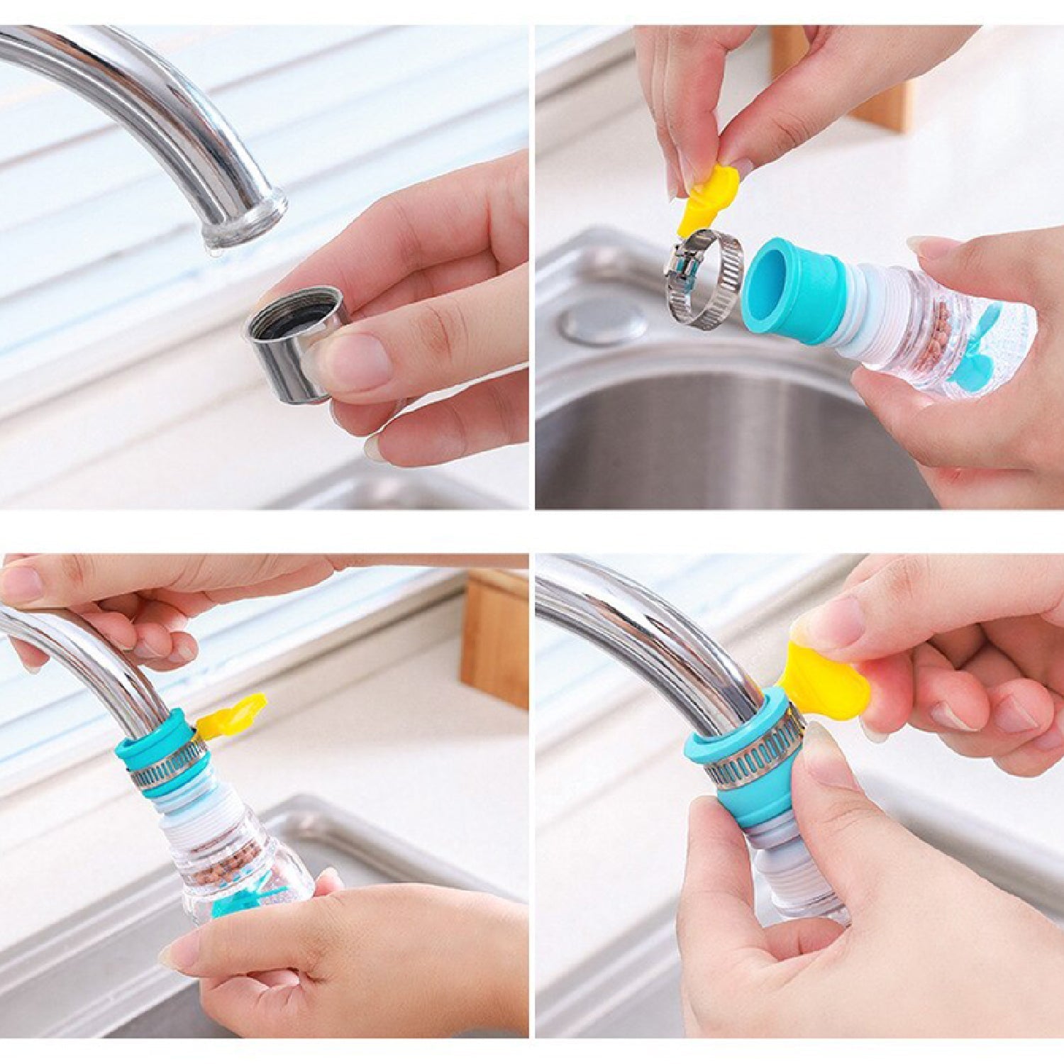 360 Degree Water Saving Faucet Expandable Water Valve Splash Regulator