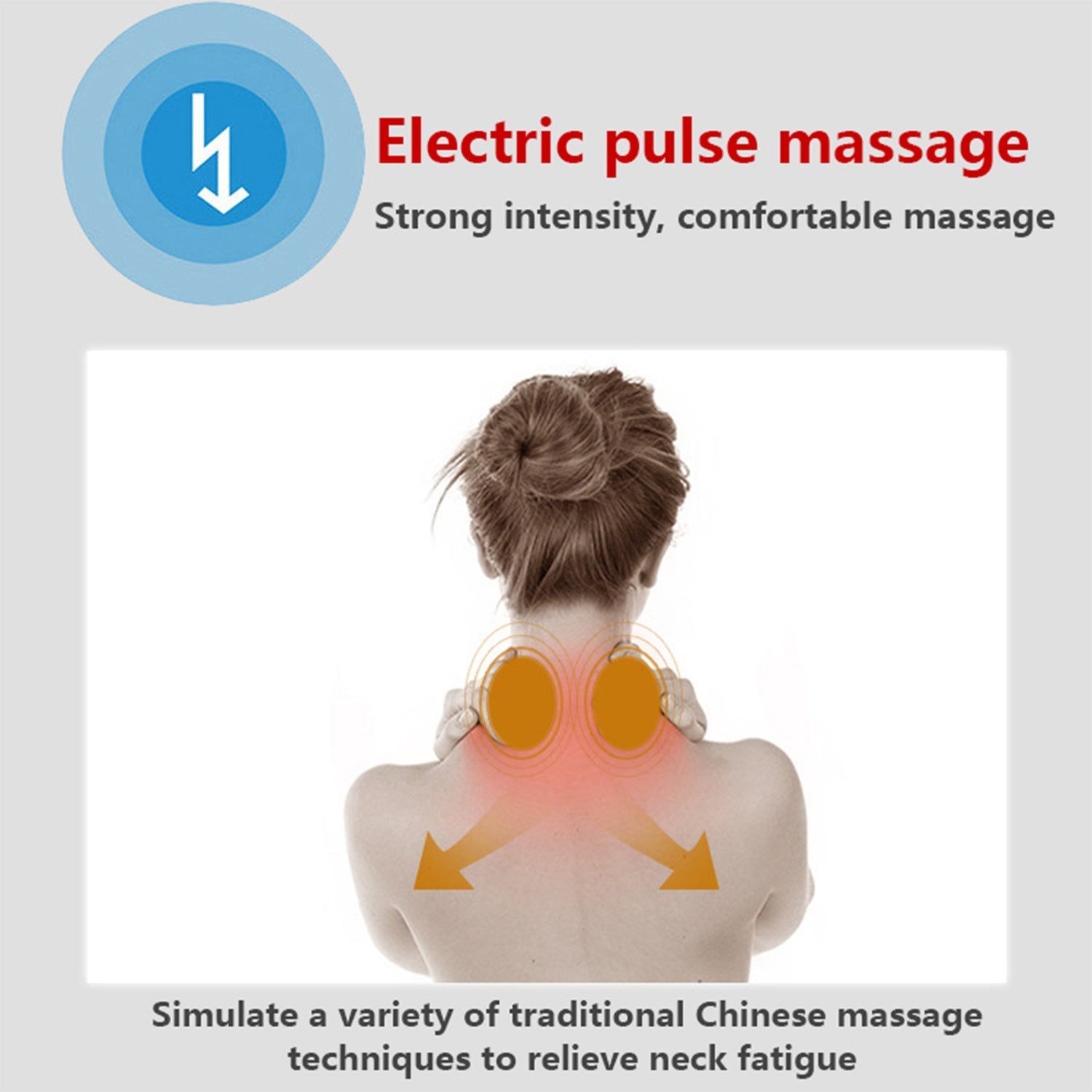 Electric Neck Massager for Deep Tissue Pain Relief Cervical Vertebra Massager