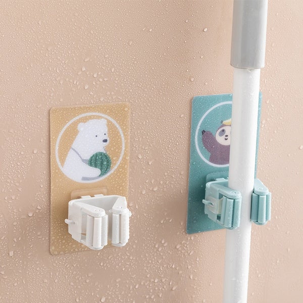 Magic Sticker Series Self Adhesive Mop and Broom Holder