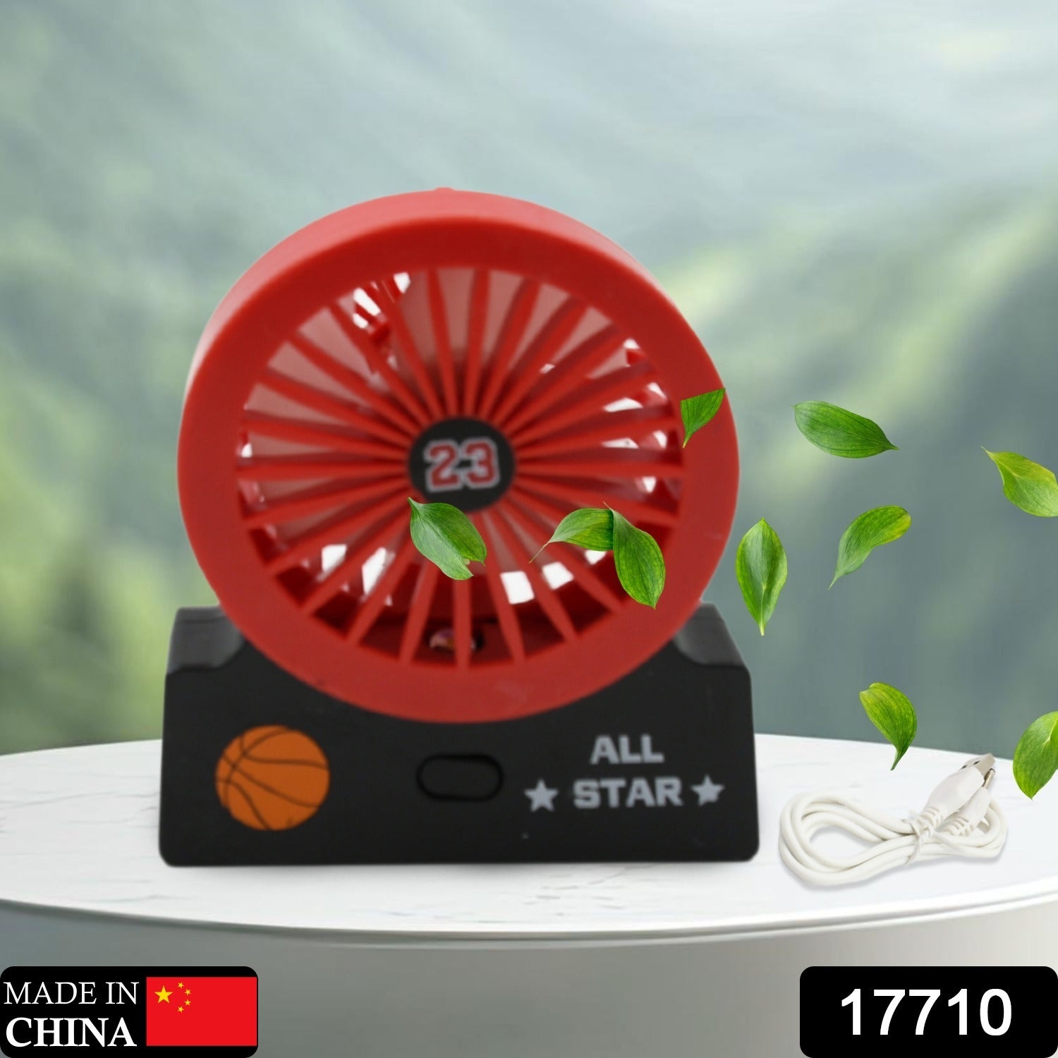 PORTABLE MINI DESK FAN, TABLE FAN WITH PERSONAL DESK FAN SUITABLE FOR OFFICE, SCHOOL & HOME USE (1Pc)