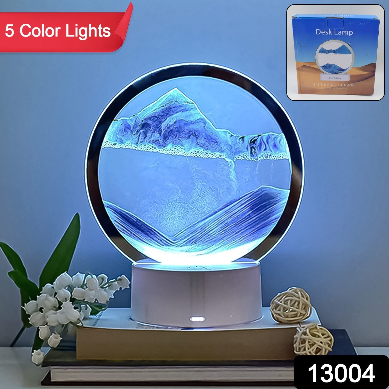 5 Color Light Moving Sand Art Picture (1 Pc)