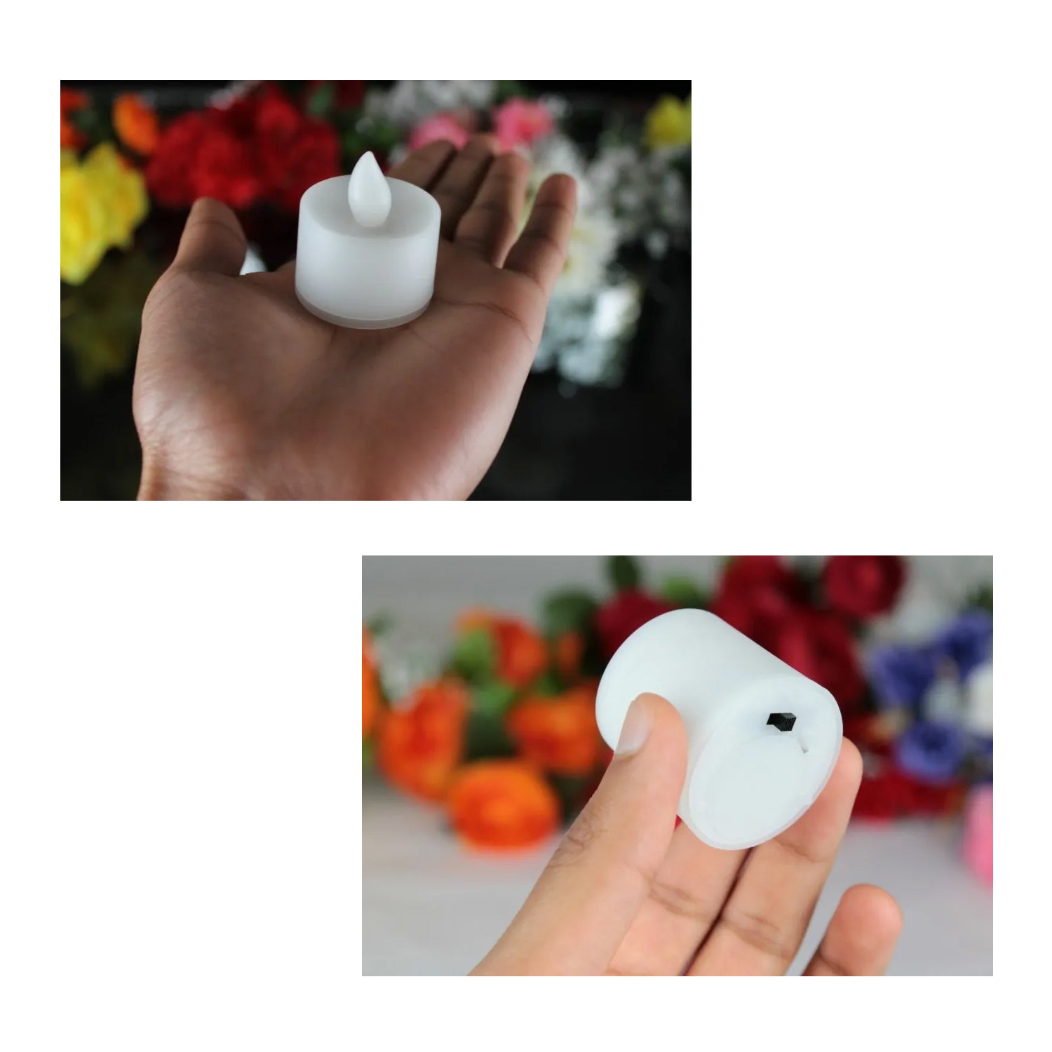 1PC FESTIVAL DECORATIVE - LED TEALIGHT CANDLES | BATTERY OPERATED CANDLE IDEAL FOR PARTY.