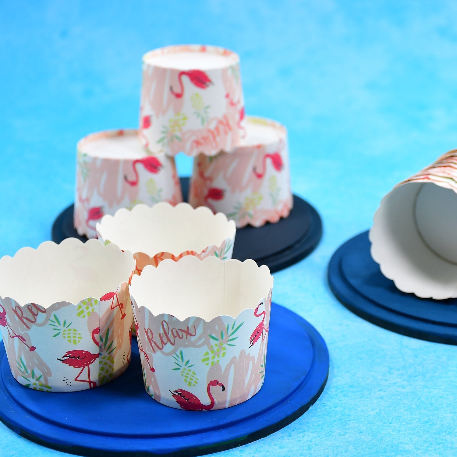 Multi Color Printed Disposable Paper Cups for Tea / Coffee (25 Pcs Set)