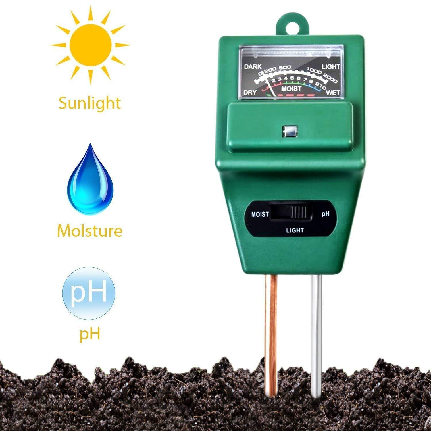 '-3 Way Soil Meter (pH Testing Meter)