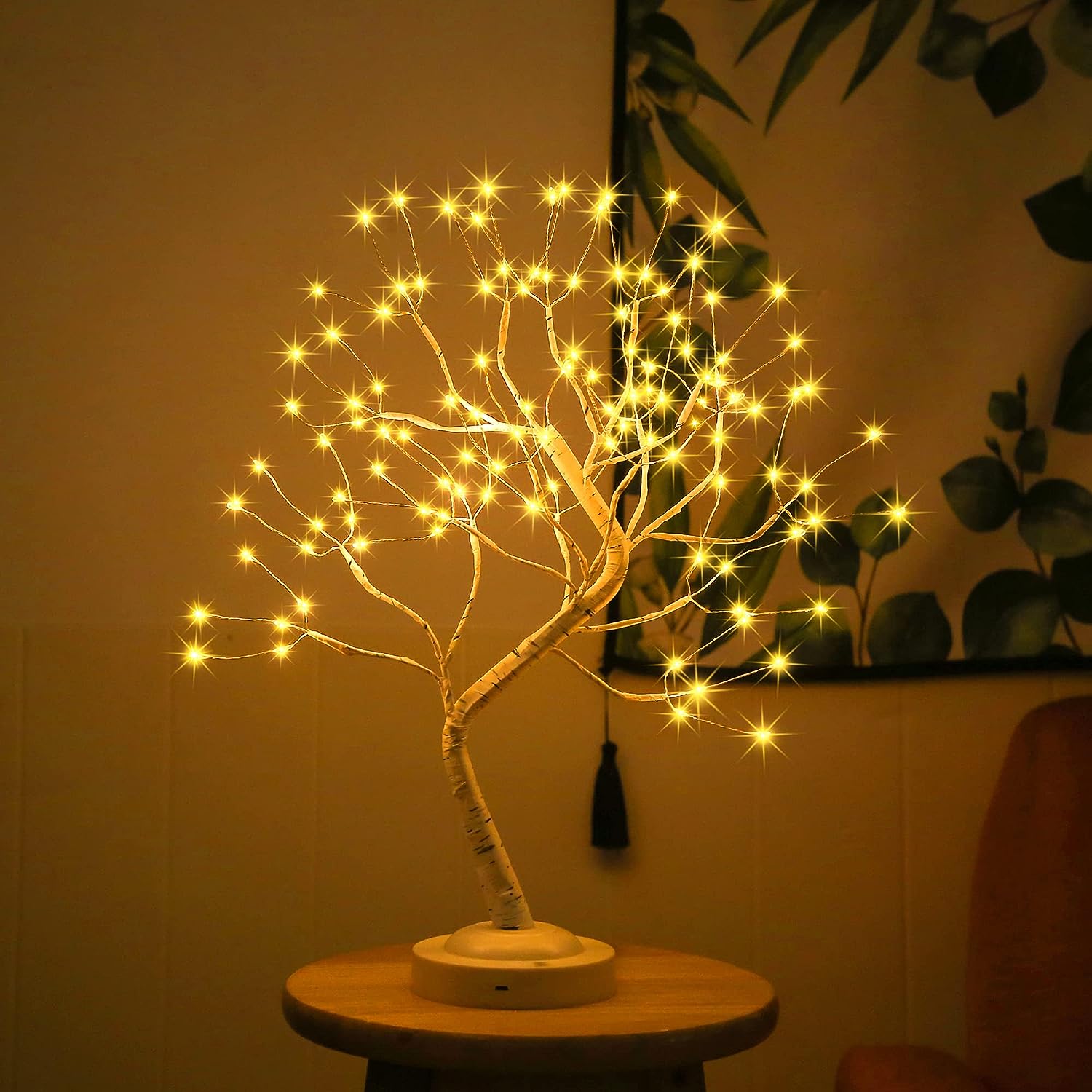 108 LED Birch Tree Lights Artificial Tabletop Fairy Tree Lamp Eight Lighting Modes USB or Battery Operated with Timer Decor for Bedroom Living Room Wedding Christmas Easter