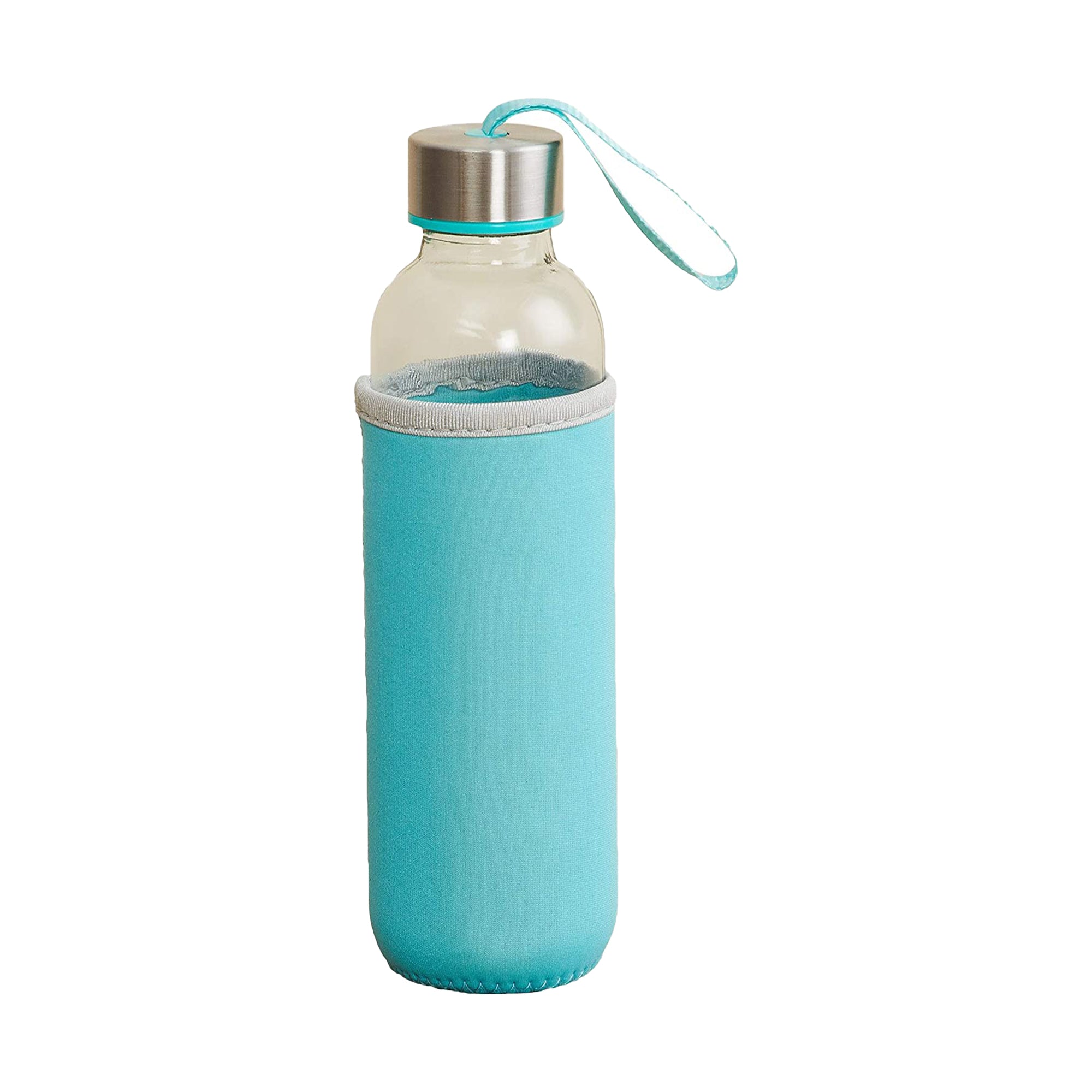 Glass Water Bottle (500 ml) With Cover