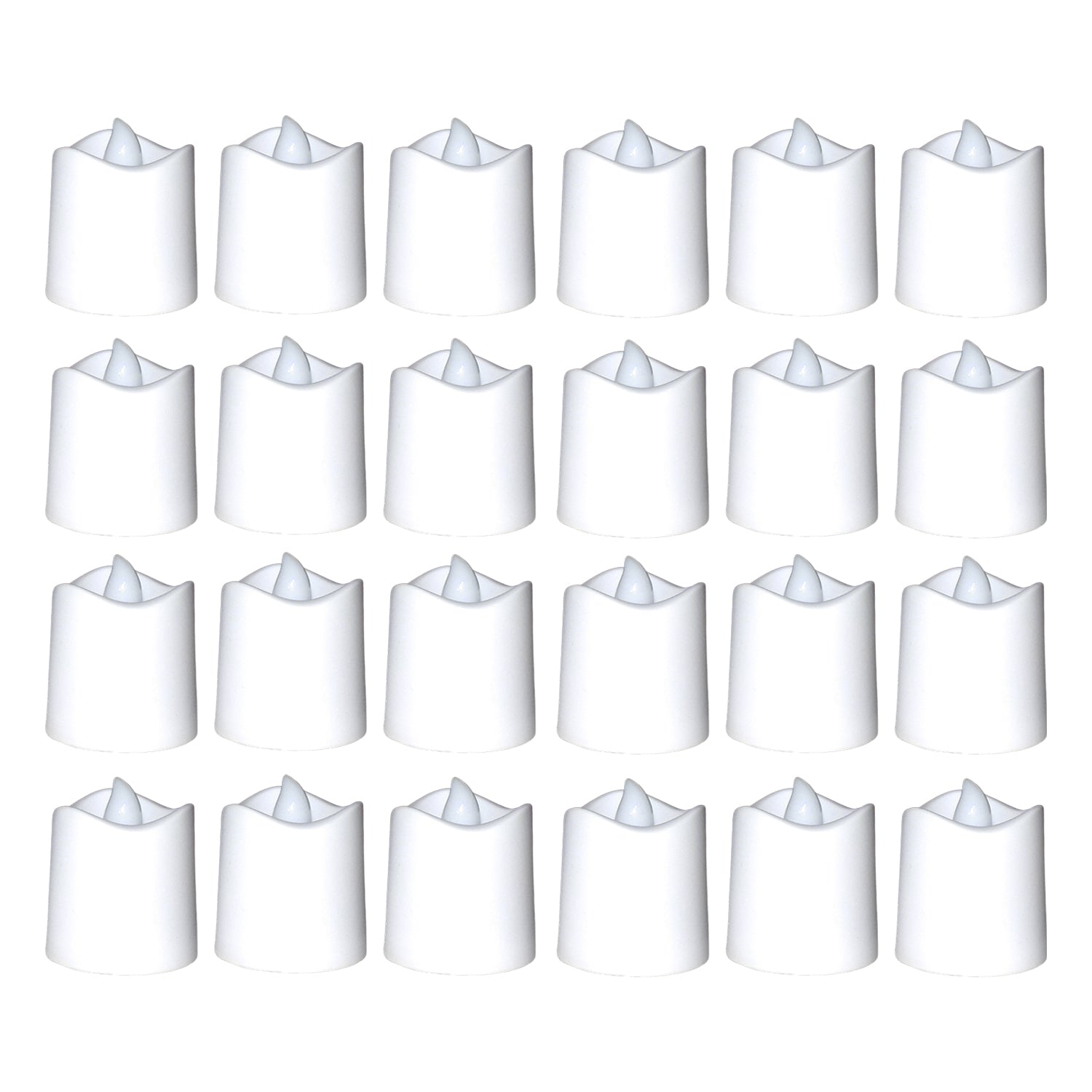 Festival Decorative - LED Tealight Candles (White, 24 Pcs)