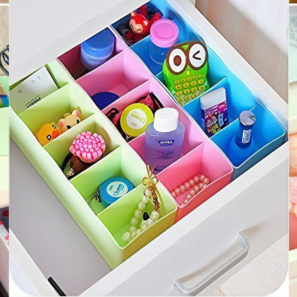 5 Compartments Socks / Handkerchief / Underwear Storage Box Socks Drawer Closet Organizer Storage Boxes (pack of 2)