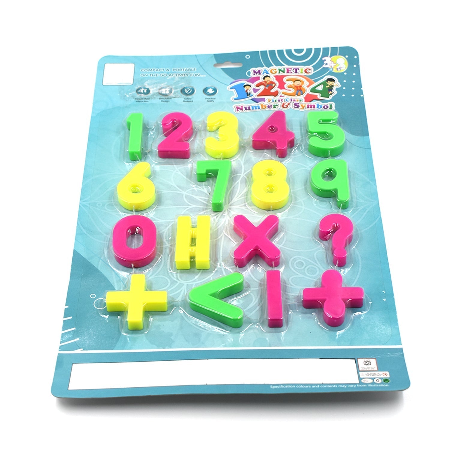 AT42 Magnetic Number Symbol Baby Toy and game for kids and babies for playing and enjoying purposes.