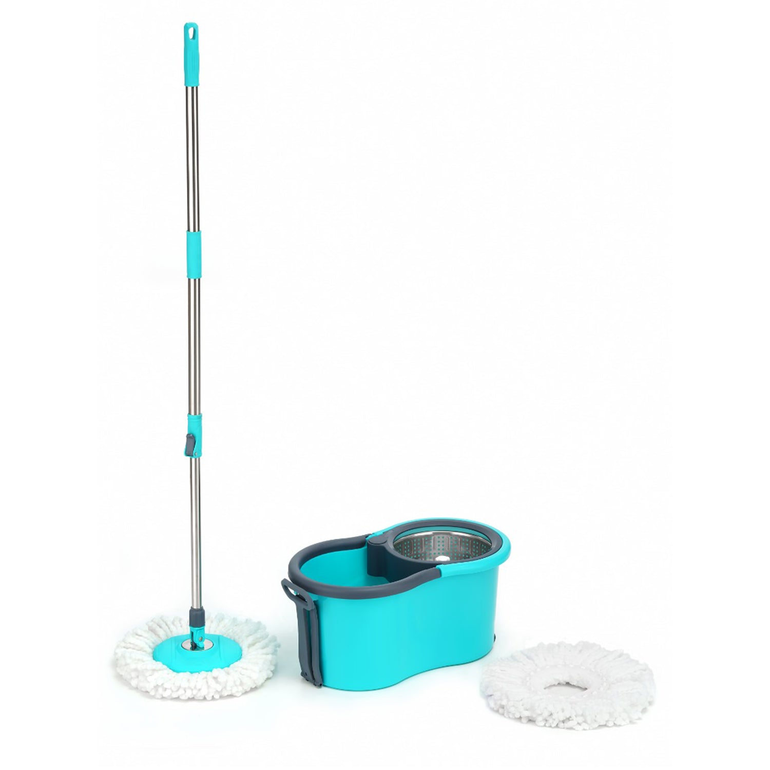 Quick Spin Mop With Steel Spin, Bucket Floor Cleaning, Easy Wheels & Big Bucket, Floor Cleaning Mop with Bucket