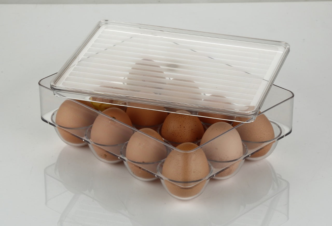 12 Cavity Egg Storage Box For Holding And Placing Eggs Easily And Firmly.