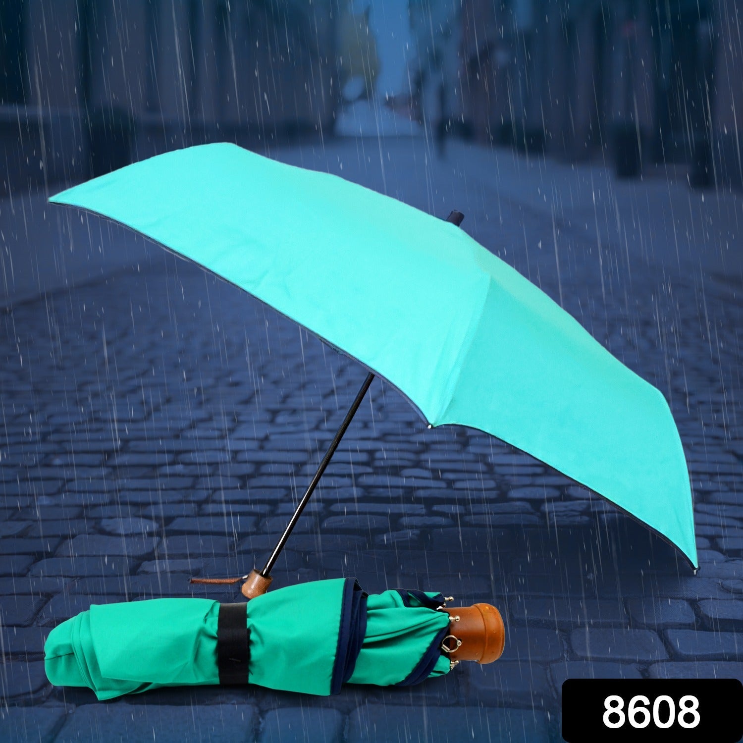 3-Fold Sun & Rain Protective Foldable Umbrella (1 Pc)