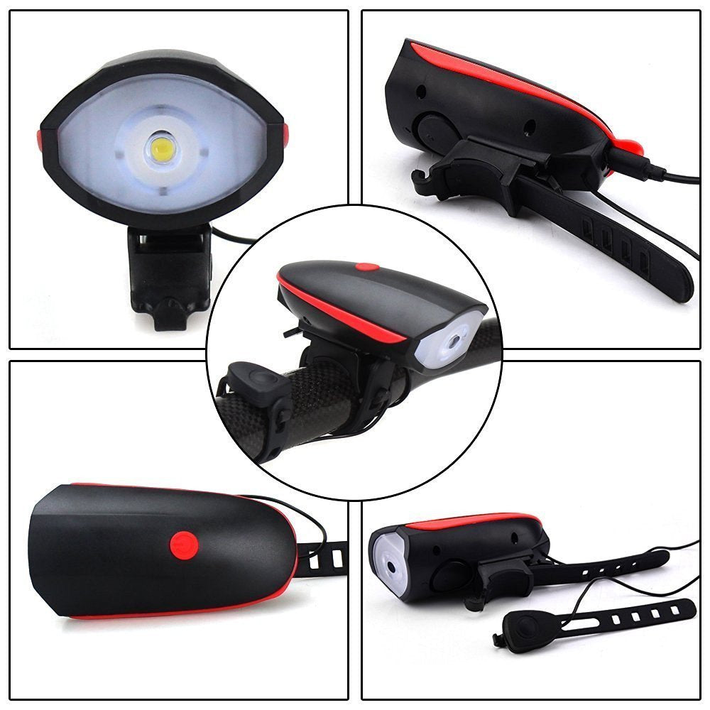 Rechargeable Bicycle LED Bright Light (1 Pc)