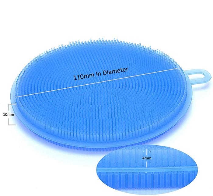 Silicone Dish Scrubber Sponge Mildew Free, Non Stick, Heat Resistant