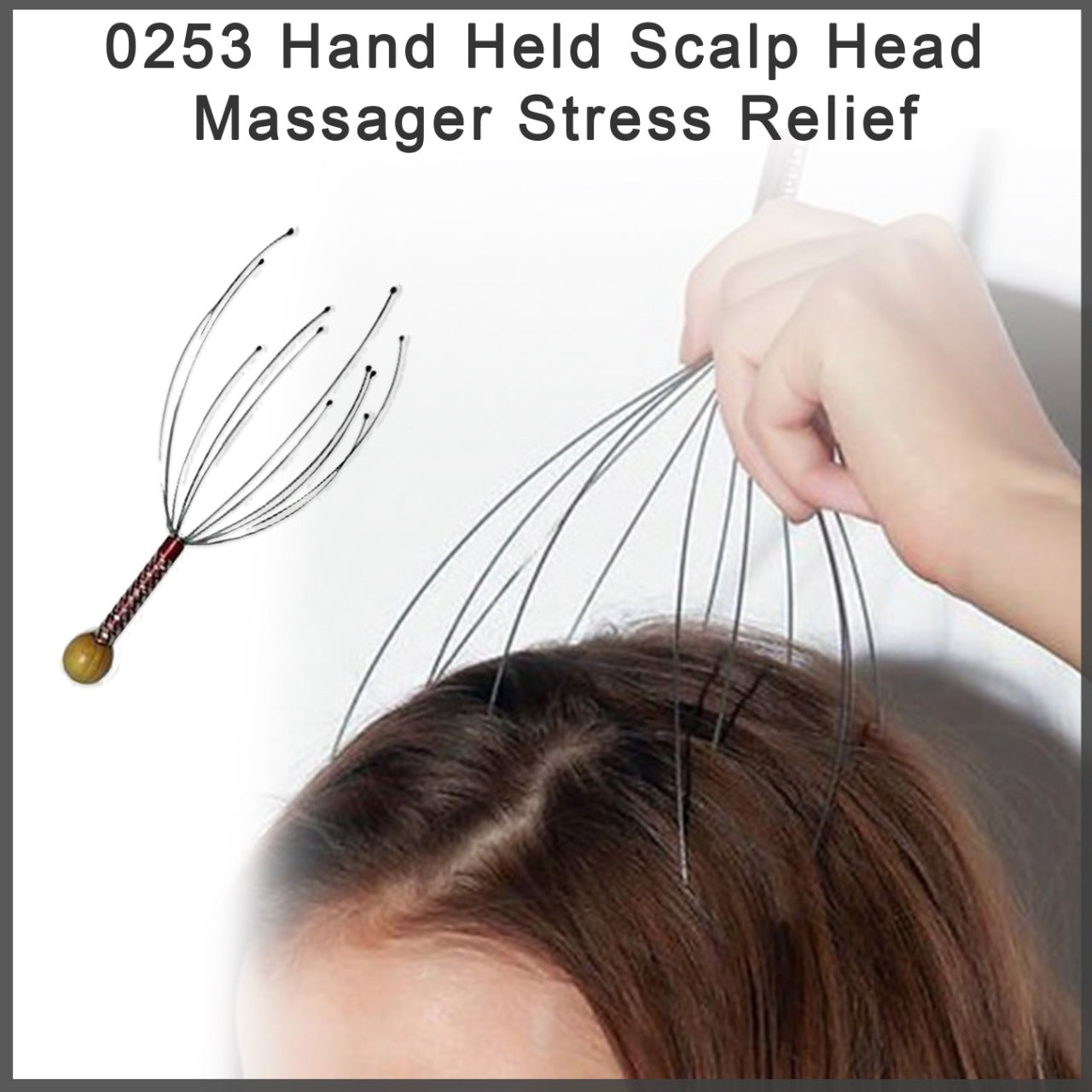 Hand Held Scalp Head Massager Stress Relief