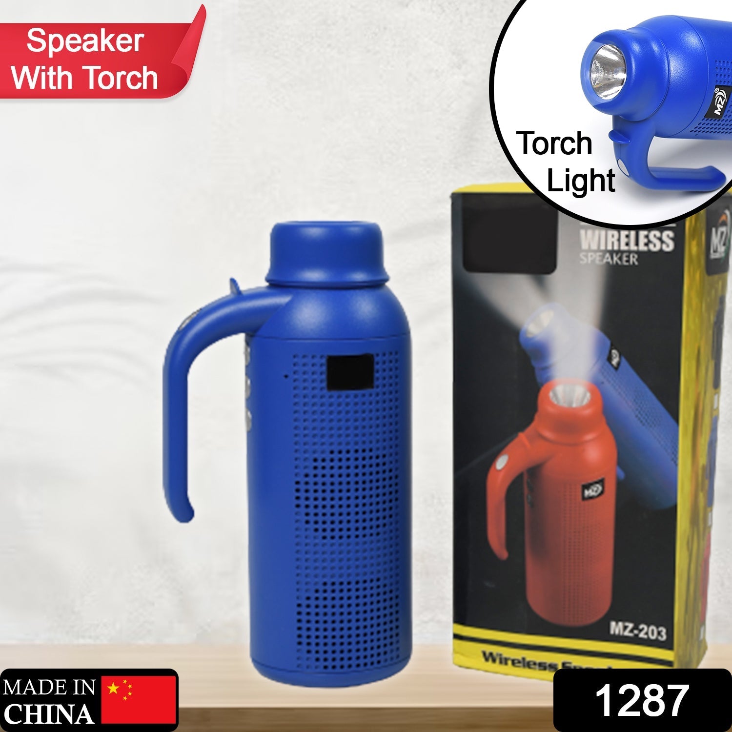 Smart Bluetooth Speaker With Torch Light Wireless Bluetooth Speaker & Night Flash Light Speaker ,Blootuth speaker (media player ,bluetooth speaker)