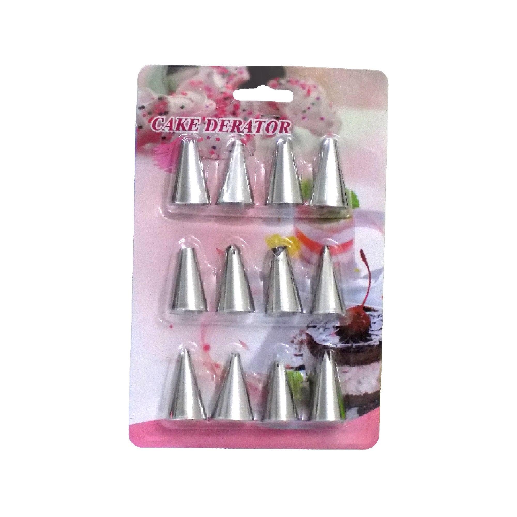 Cake Decorating Stainless Steel Nozzle (12pcs)