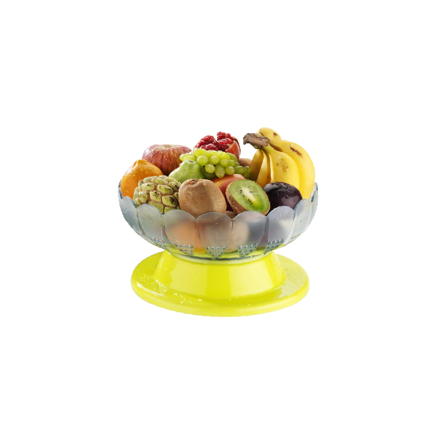 Absolute Plastic Round Revolving Fruit and Vegetable Bowl