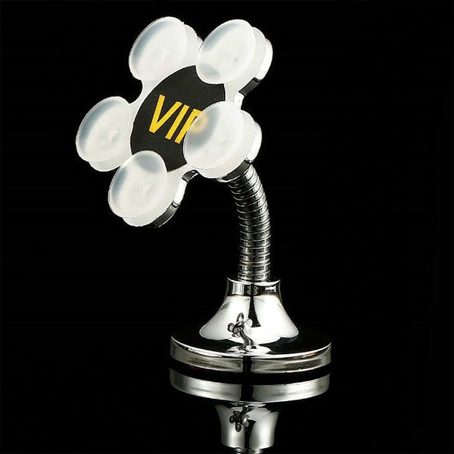 '-360 Rotatable Flower Shape Cellphone Holder Car & Mount Sucker Stand vip stand(Multicolored With Box))