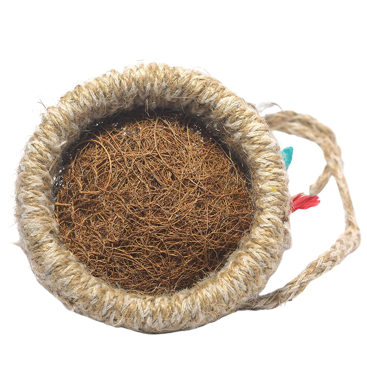 ARTIFICIAL JUTE HANGING BIRDS NEST JHUMAR CHIDIYAN KA GHOSLA With Brown Box