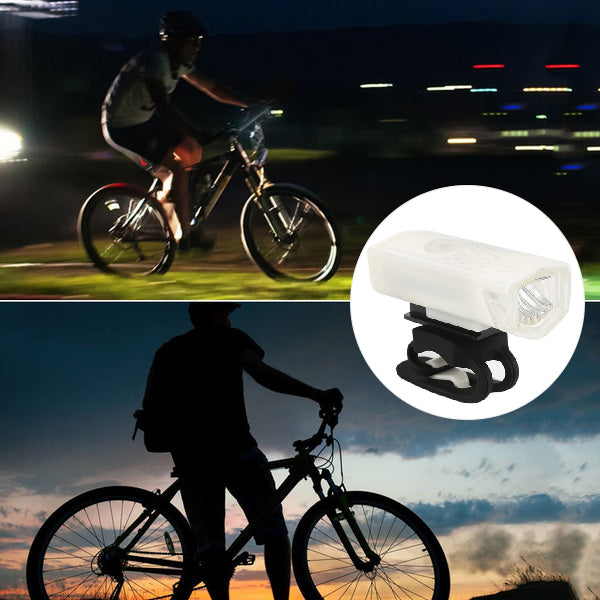 USB Rechargeable Bicycle Light Set 400 Lumen Super Bright Headlight Front Lights