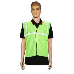 Green Safety Jacket For Having protection against accidents usually in construction area's.