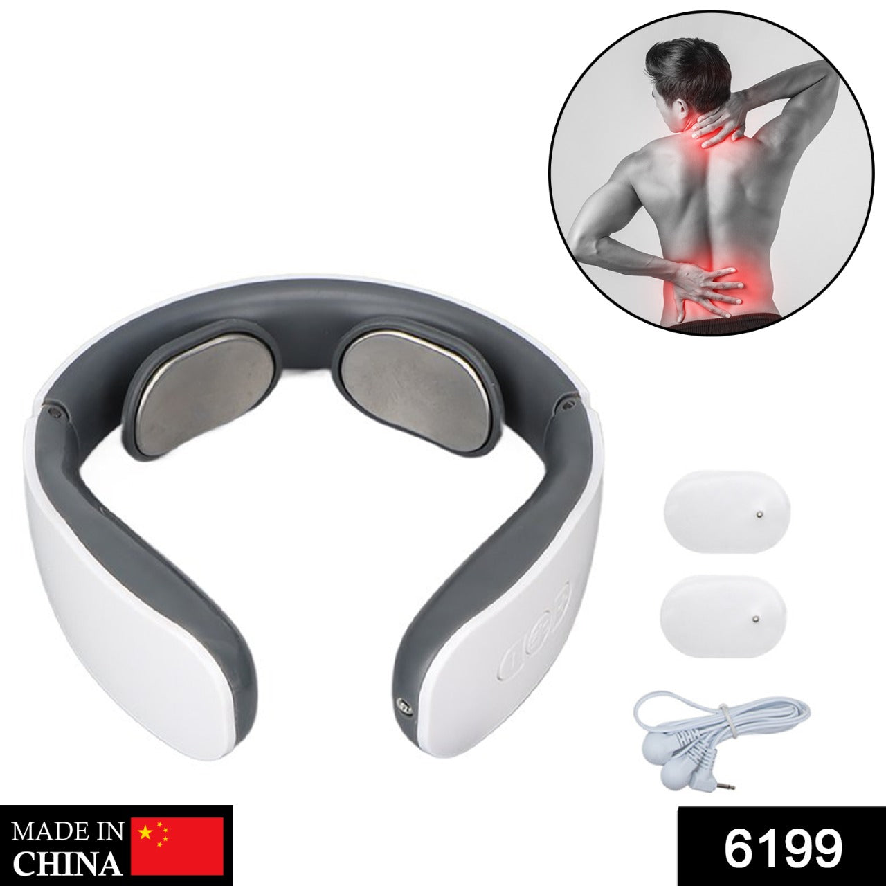 Electric Neck Massager for Deep Tissue Pain Relief Cervical Vertebra Massager