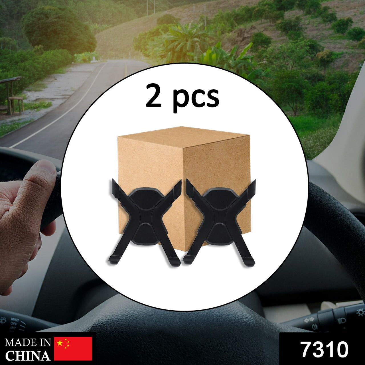 2PC CAR MOUNT AIR VENT HOLDER