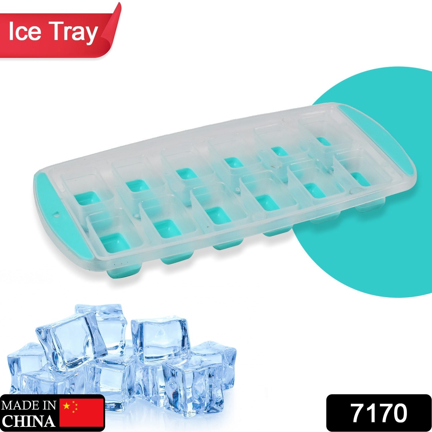 12 Grid Silicon Ice cubes Making Tray Food Grade Square Ice Cube Tray | Easy Release Bottom Silicon Tray