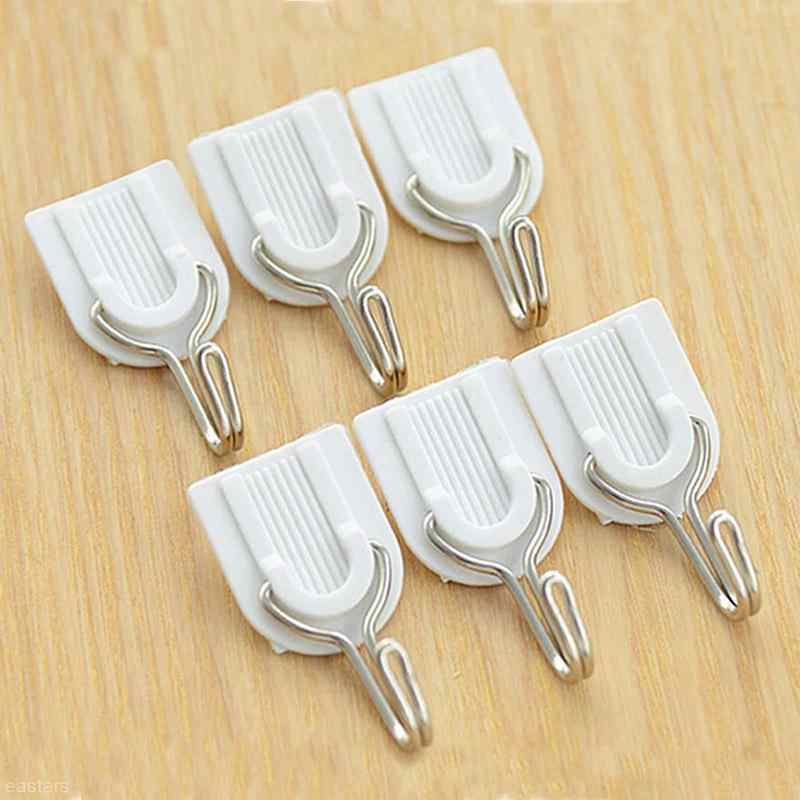 Adhesive Sticker ABS Plastic Hook Towel Hanger for Kitchen / Bathroom