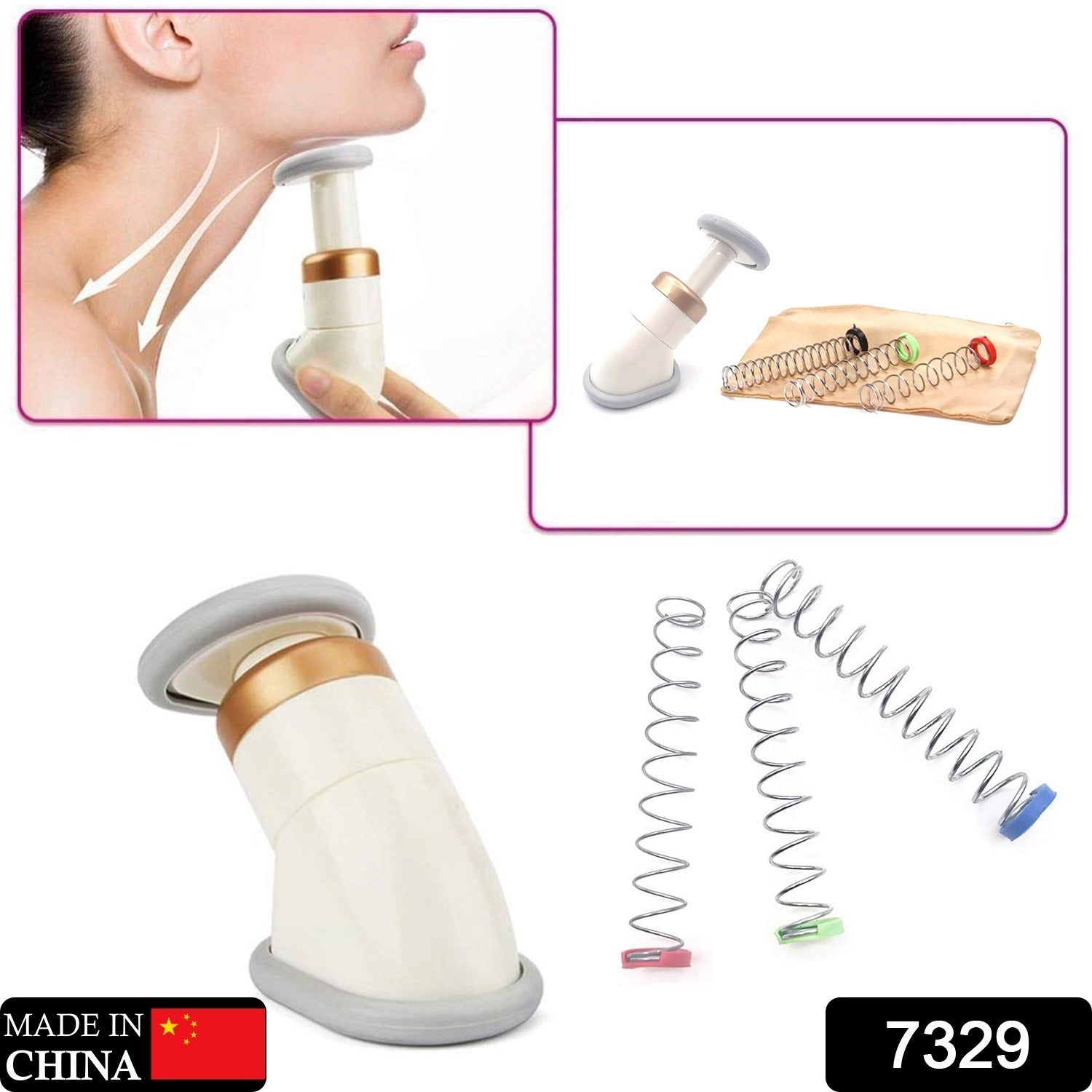 Double Chin Up Massager & Jawline Exerciser (1 Pc)