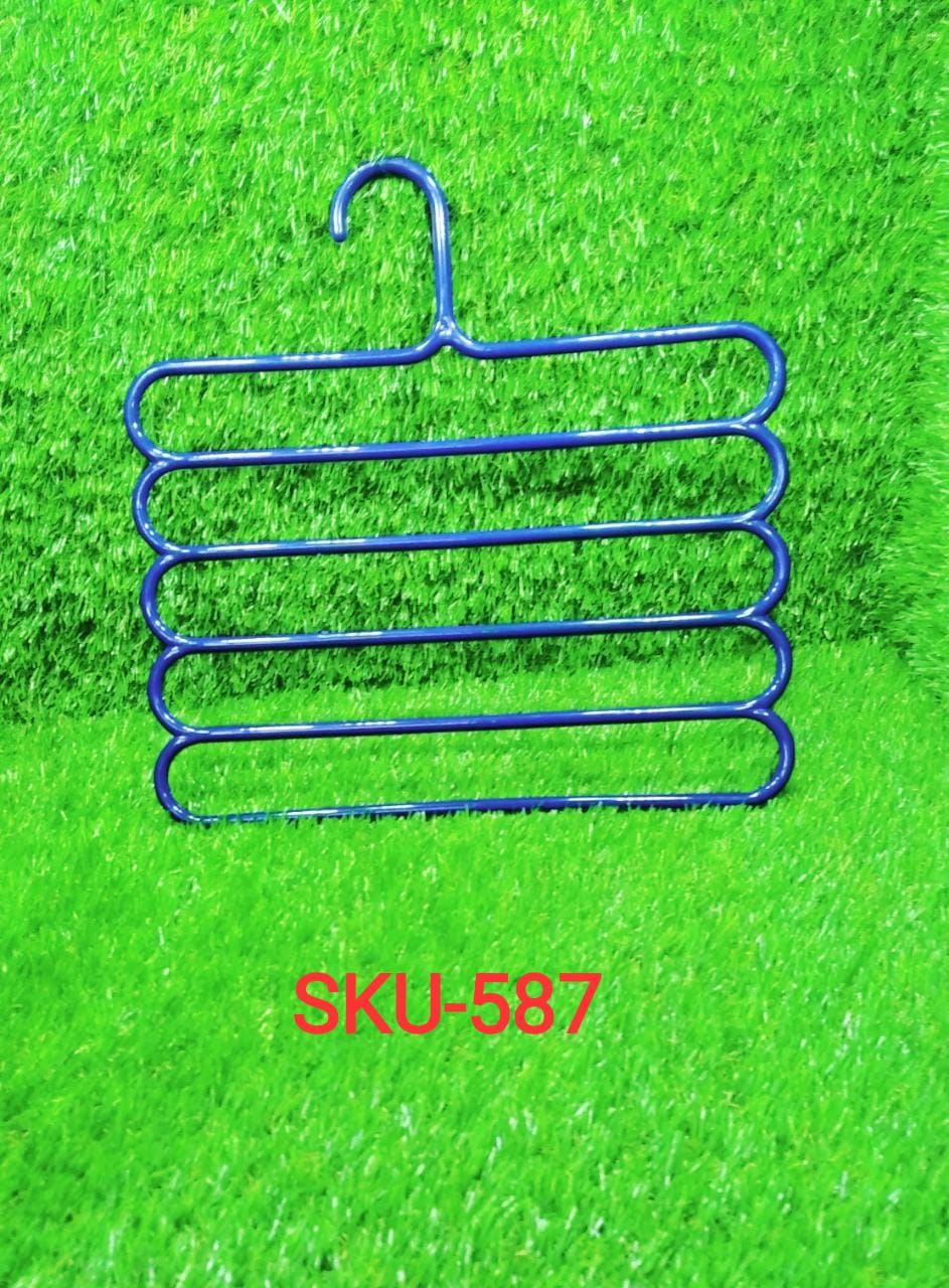 5 in 1 Multipurpose Plastic Hanger, Assorted (5-Layer)